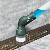 Cordless Home Cleaning Brush With 4 Replaceable Heads Auto Bathroom Cleaner Floor Rotate Window Electric Tile Scrubber Spin Tool