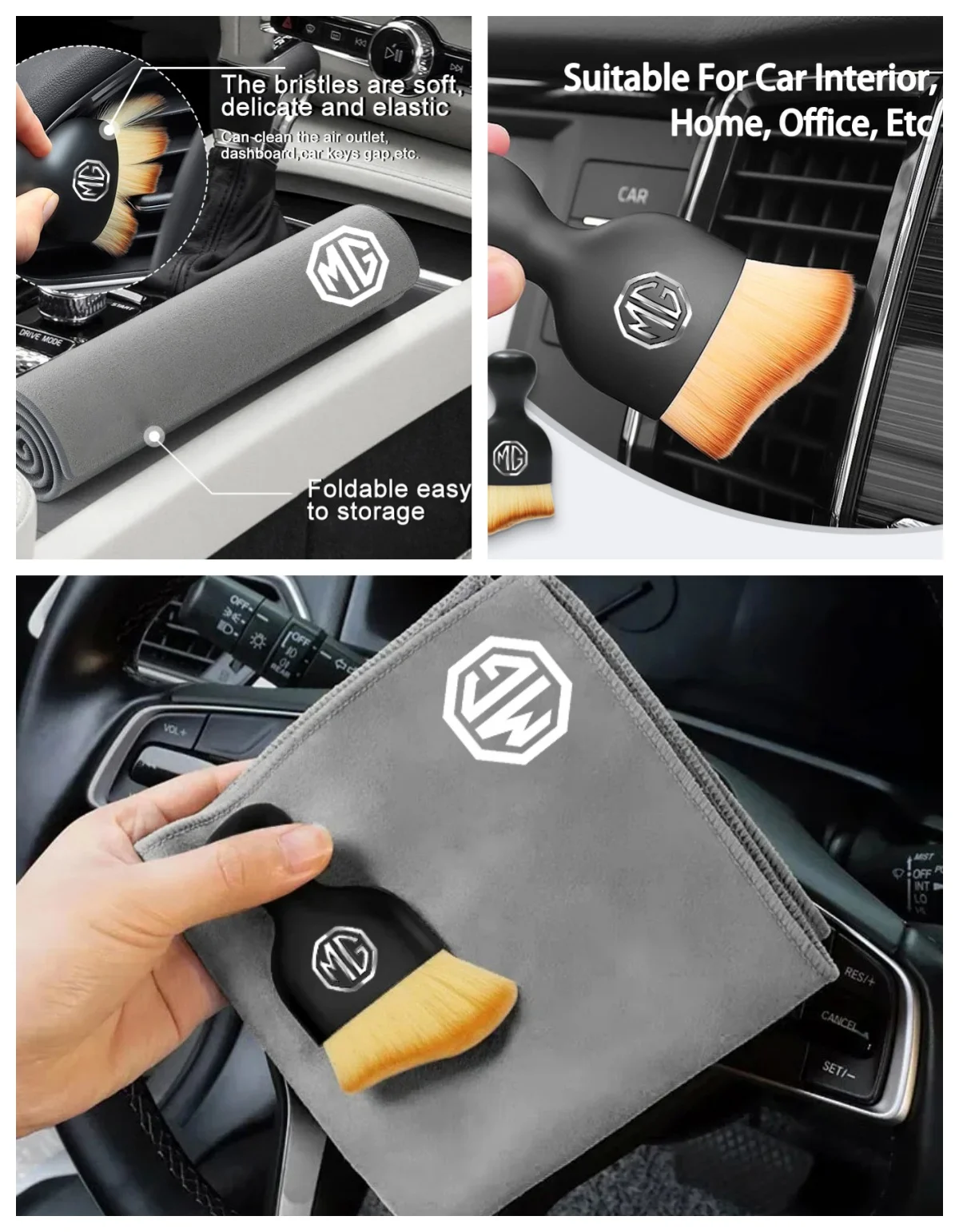 Car Towel Cleaning Car Wash Car Cleaning Brush for Morris Garage MG ZS 7 6 Cyberster MG4 EV ES5 HS ONE GT GS MG3 EZS