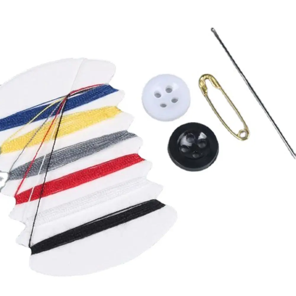 1Set Mini Portable Sewing Kit Needle Thread Button Pin Handmade Crafts Sewing Bag For Needlework Travel Sundries Household Tools