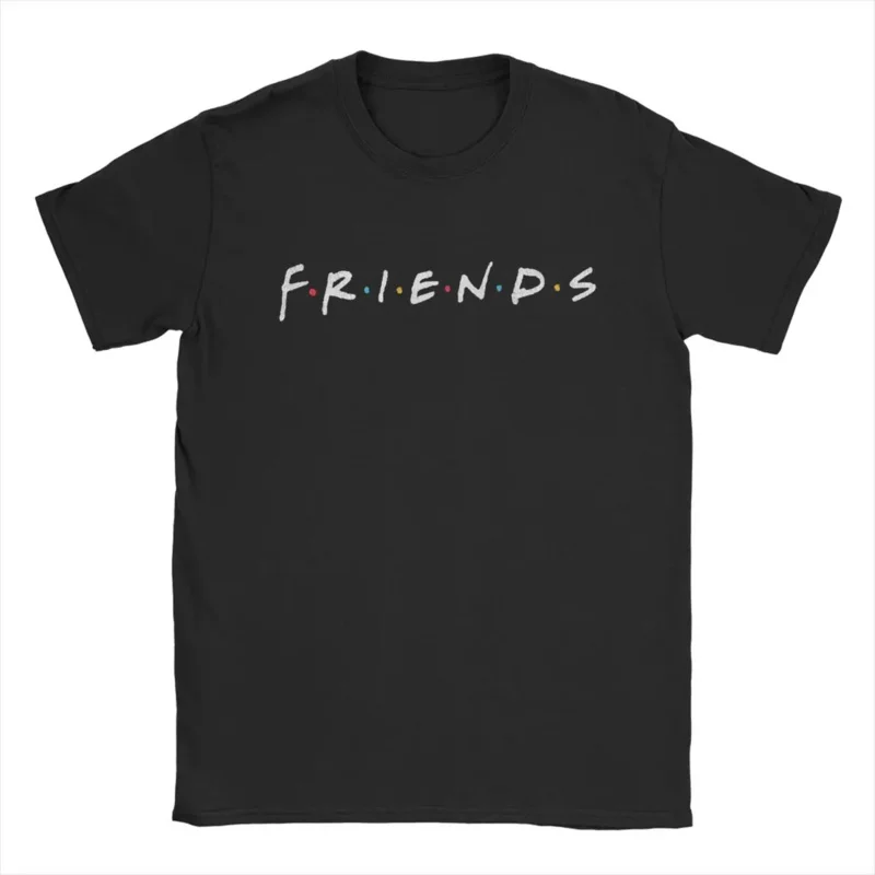 

Men'S Friends TV Show T Cotton Tops Funny Short Sleeve Round Collar Tees Big Size T-Shirt