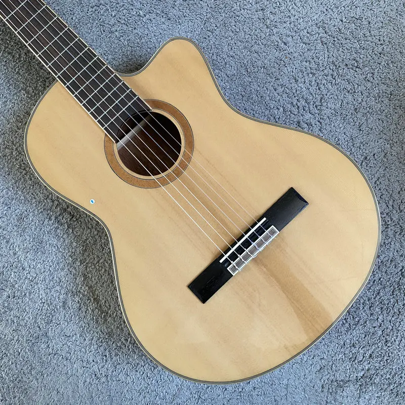 K959 British Brand Tanglewood Flamenco Classical Guitar 39 Inch Solid Top Nylon String Taiwan Made Guitar