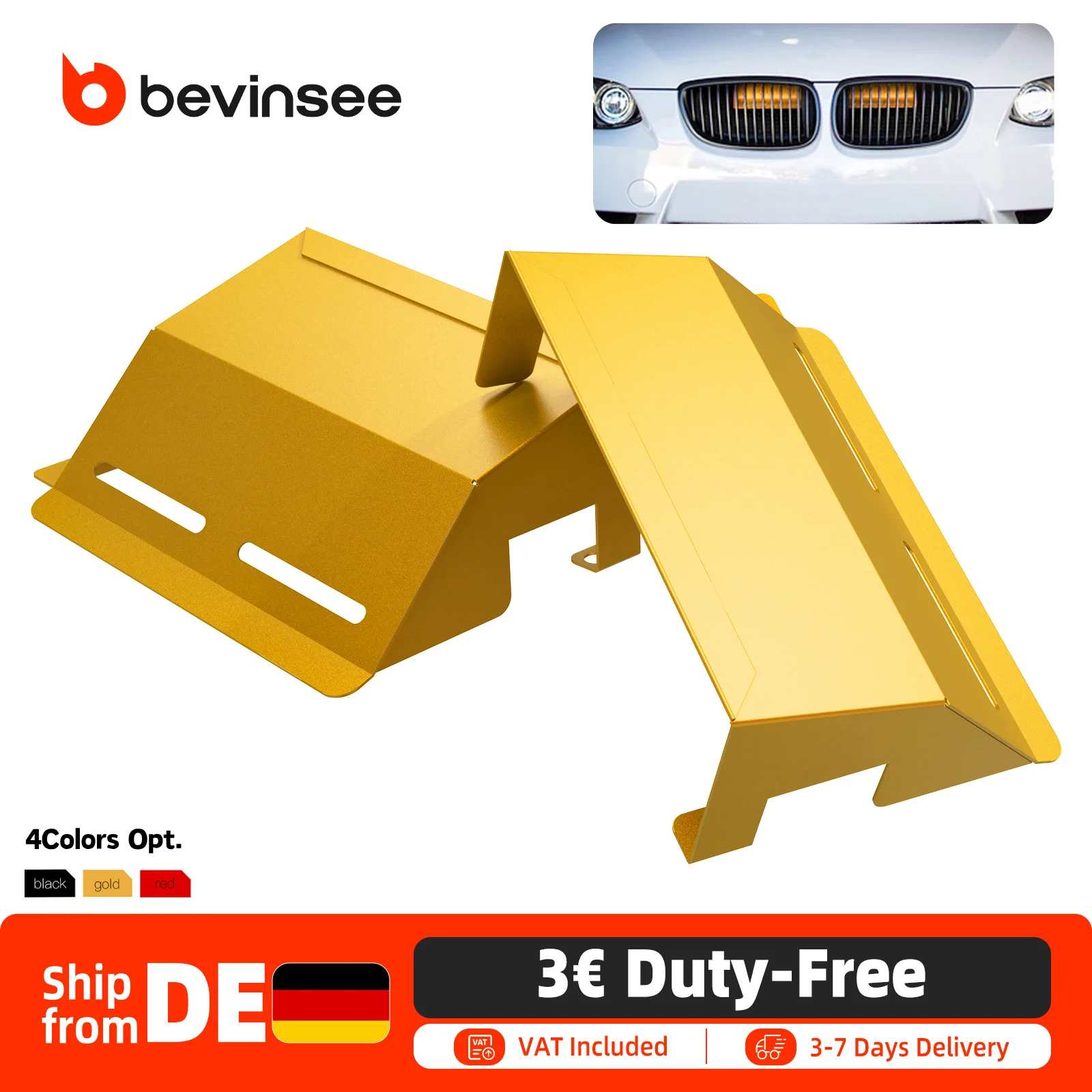 BEVINSEE: prese d’aria in alluminio per BMW Serie 3 E90 E92 E93 323i 325i 328i 330i 335i 335d, modelli 2007-2012, facili da installare.