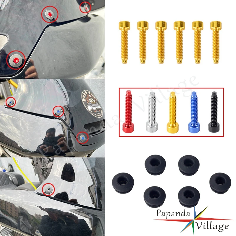 Motorcycle Headlight Fairing Windshield Rubber Grommets Bolt Pressure Relief Cushion For Harley Low Rider ST 117 FXLRST 22-2024
