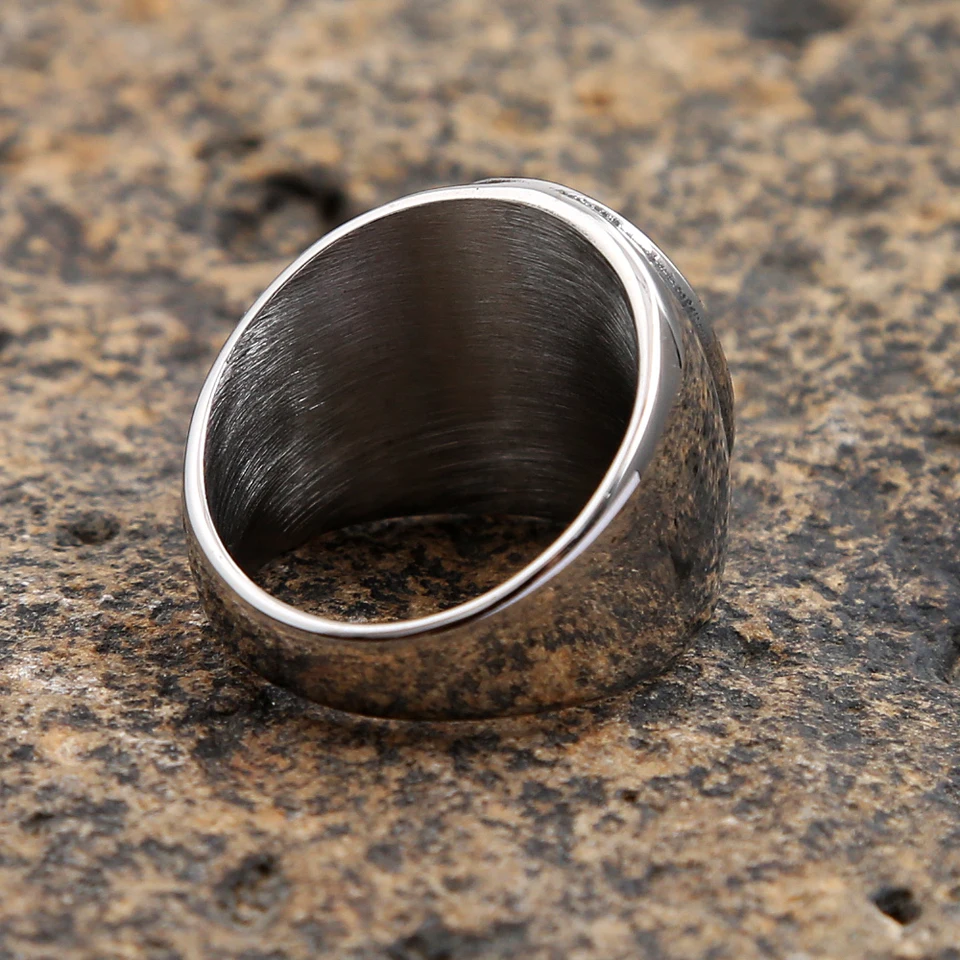 Bague Chevalière Croix De Lorraine Classique Homme - Acier Inoxydable Or/Argent - Style Punk Biker Orthodoxe