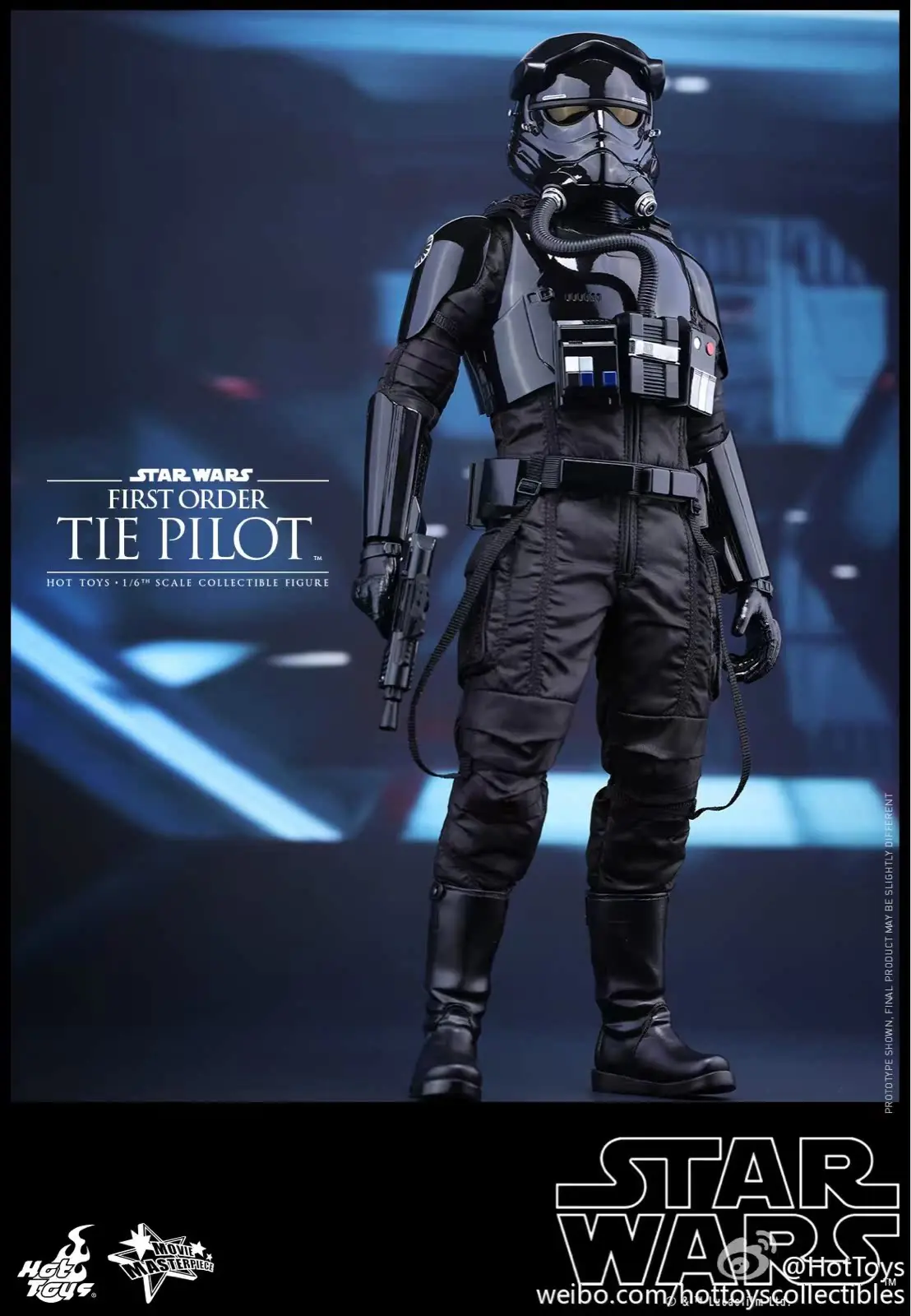 Original Hot Toys Tie Pilot Action Figure 1/6 Star Wars The Force Awakens First Order Figurine HT MMS324 Kid Toy Birthday Gift