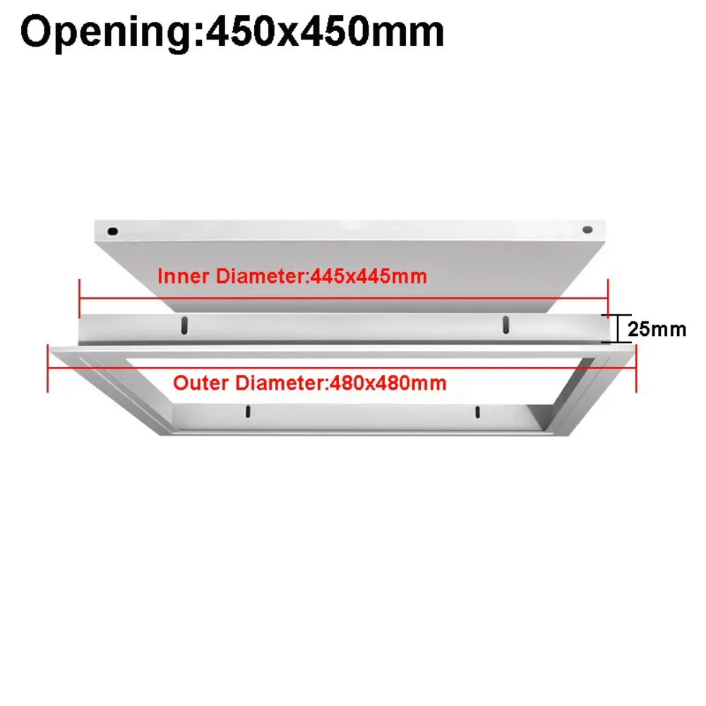 Rust Resistant Aluminum Alloy Access Panel White Removable Ceiling Panel Inspection Cover