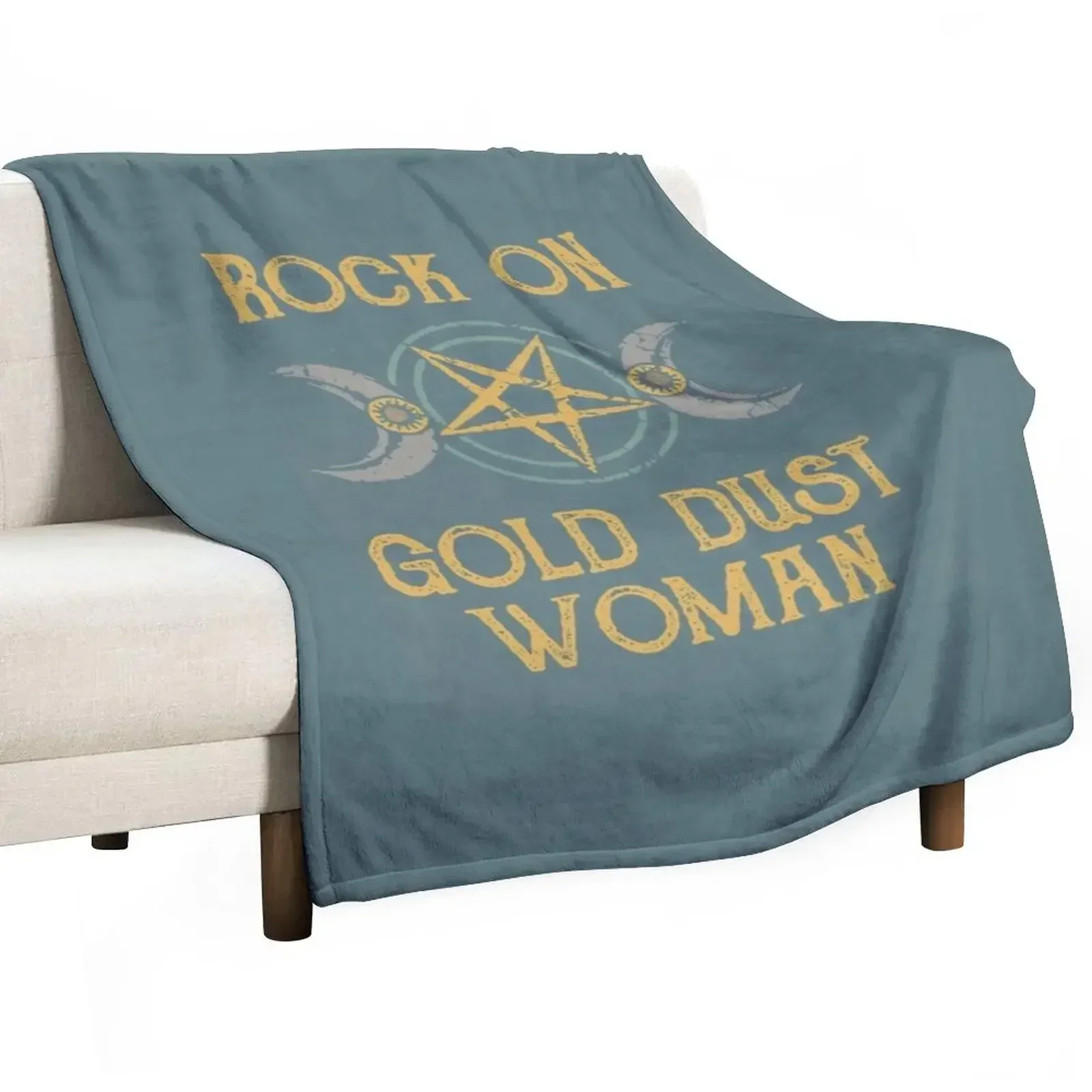 

gold moon stars Throw Blanket christmas gifts Hair Beach Warm Blankets