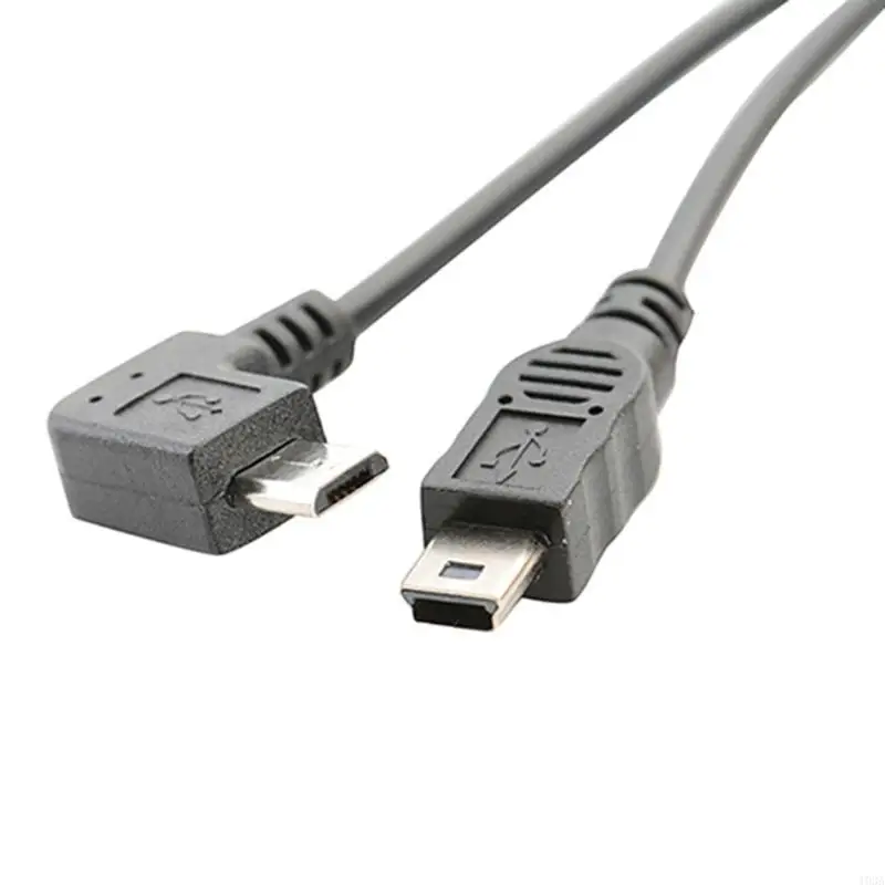 Flexible Mini USB Splitter Mini 5p Female to Mini 5p Male+micro Male Extender Cable Micro USB Extension Cable 11.81in 193A