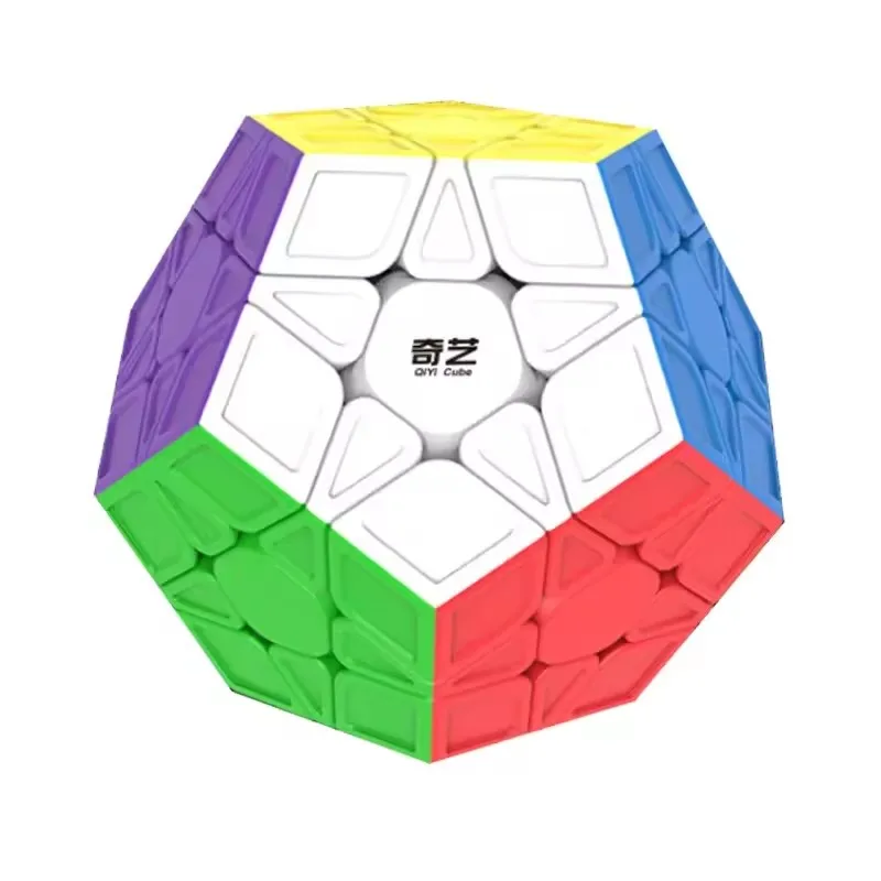 Qiyi 2x2 3x3 megaminx qiheng pacote conjunto adesivo preto adesivos cubo de velocidade educacional bebê crianças quebra-cabeça brinquedos