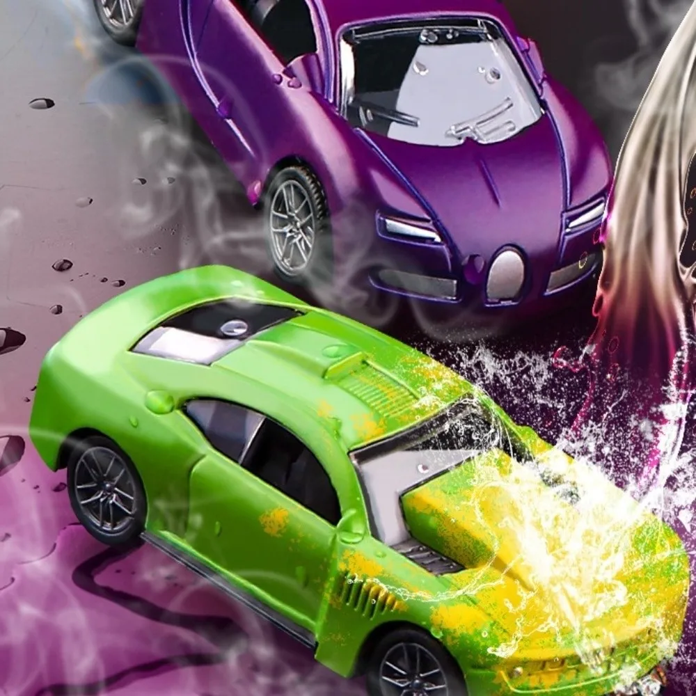 Temperature Sensitive Magic Car Durable Alloy 1:64 Scale Alloy Racing Cars Sports Car Model Mini Racing Car Color Changing