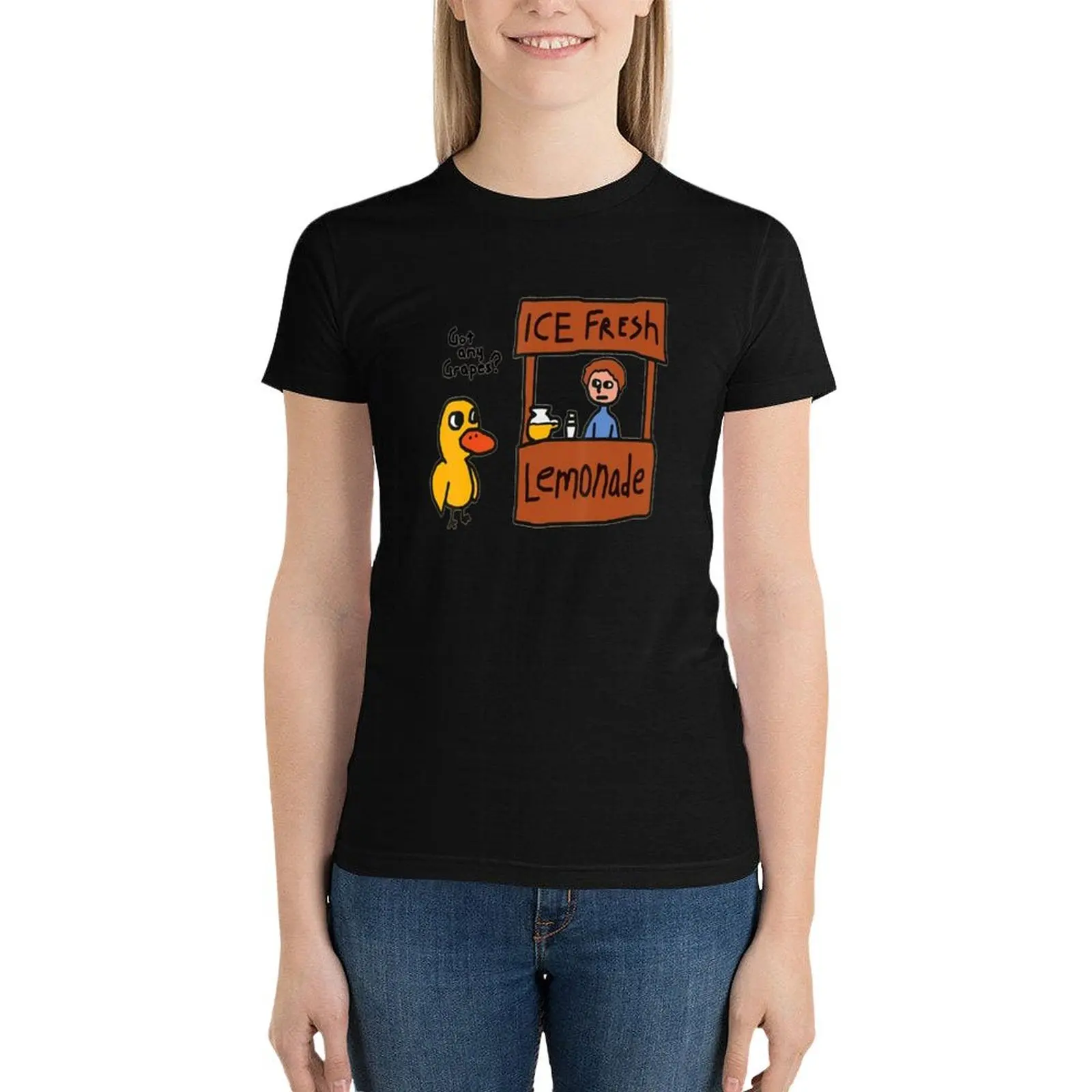 

Got Any Grapes Shirt - Duck Ice Fresh Lemonade T-Shirt Blouse vintage clothes summer clothes t-shirts for Women graphic tees