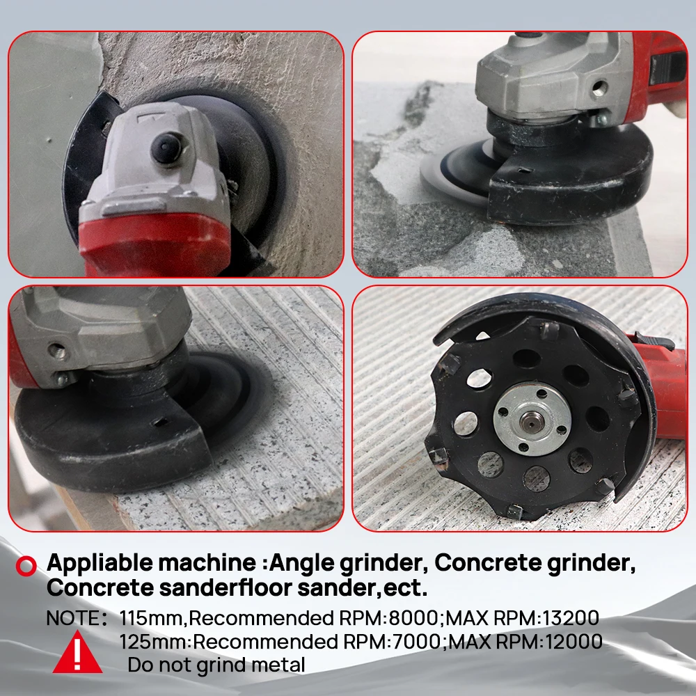 

DT-DIATOOL PCD Grinding Wheel PCD Segment for Waterproof Membranes Glues Thick Mastics Paints 5pcs Hexagonal Grinding Wheel