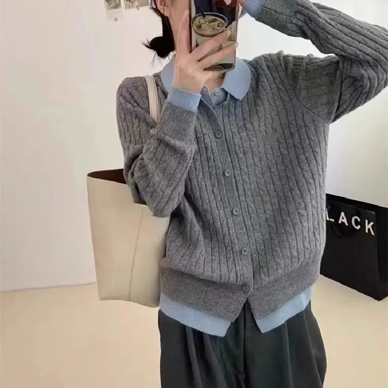 

Осенне-зимний женский вязаный длинный кардиган све на одной пуговице, цветная верхняя одежда, пальто Sli, повседневное модное пальто