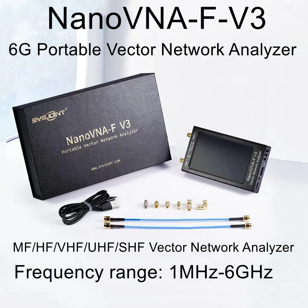 

NanoVNA-F V3 1M-6G Vector Network Analyzer 4.3" HF VHF UHF SHF Antennas