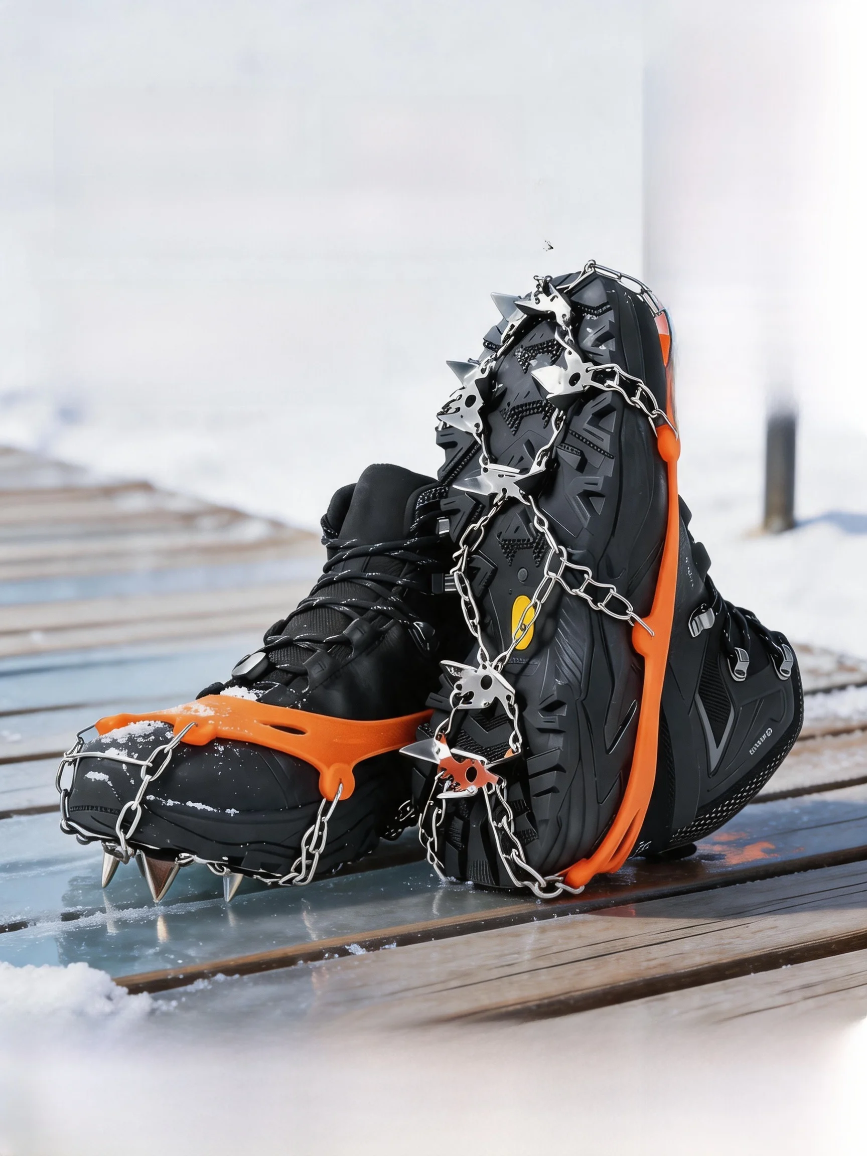 軽量アウトドアアイスクロー雪用シューズ滑り止め耐久性シリコンハイキングブーツクリップ登山靴カバー雪道歩行用