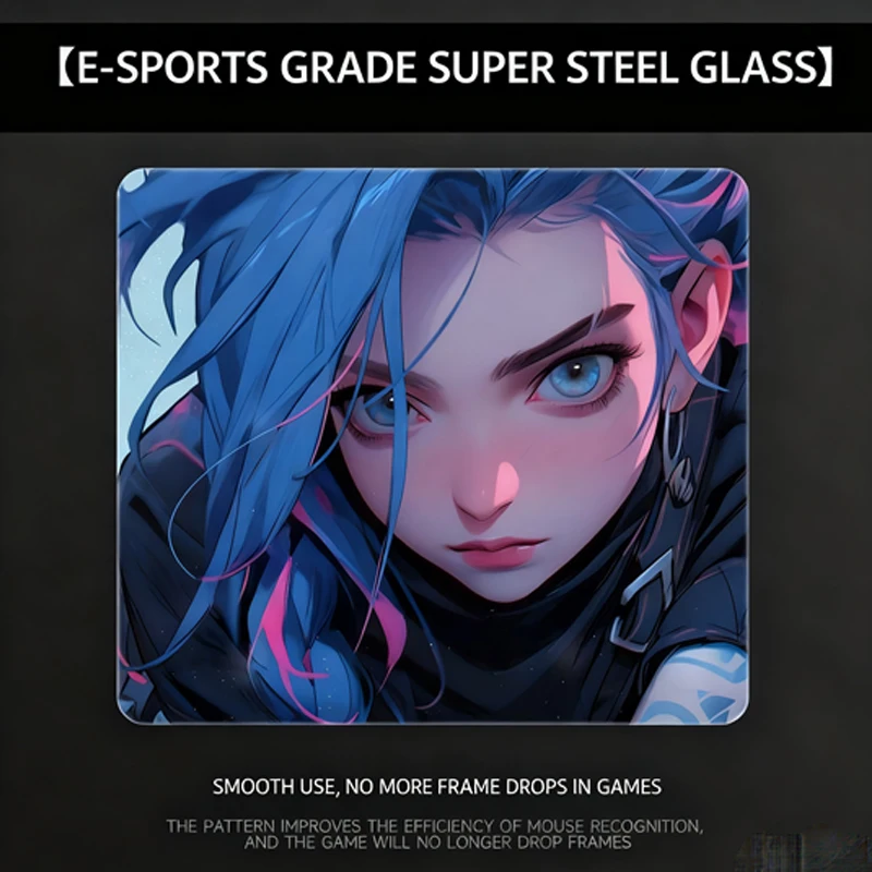 

Стеклянный коврик для мыши без краев блокировки Электронные игры Китайский стиль Аниме Узоры Коврики для мыши Домашний офис Коврики для мыши Игры ПК