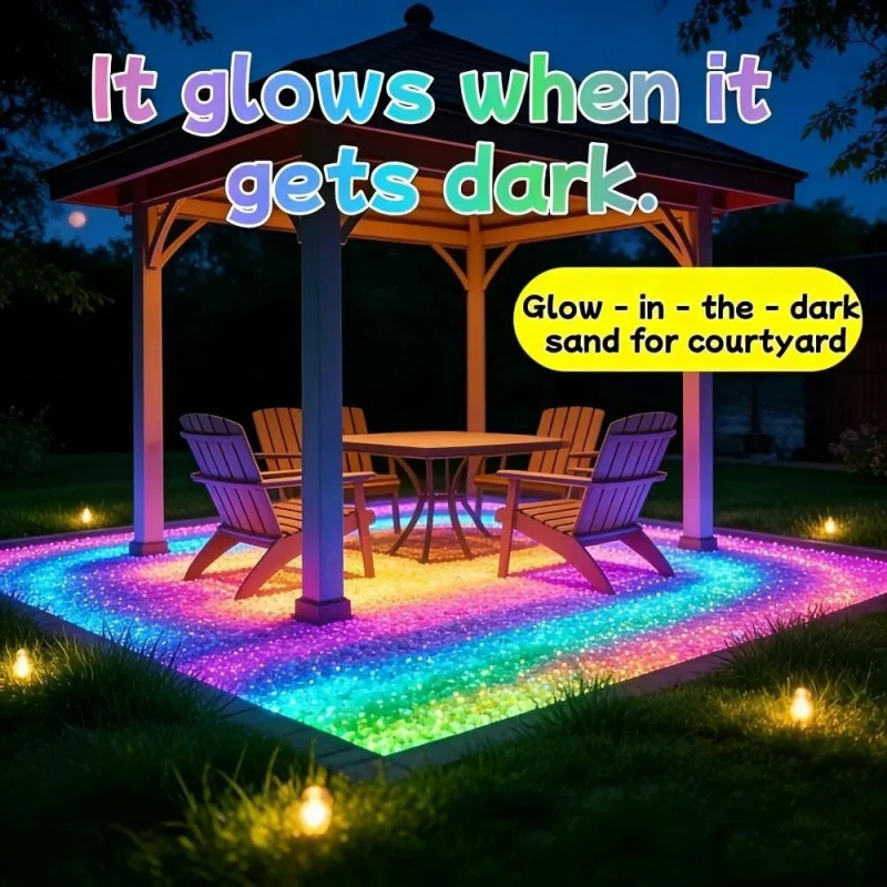 10000 peças de pedras luminosas para aquário, ornamento que brilha no escuro, pedras para decoração de jardim, gramado, caminhos e áreas externas.
