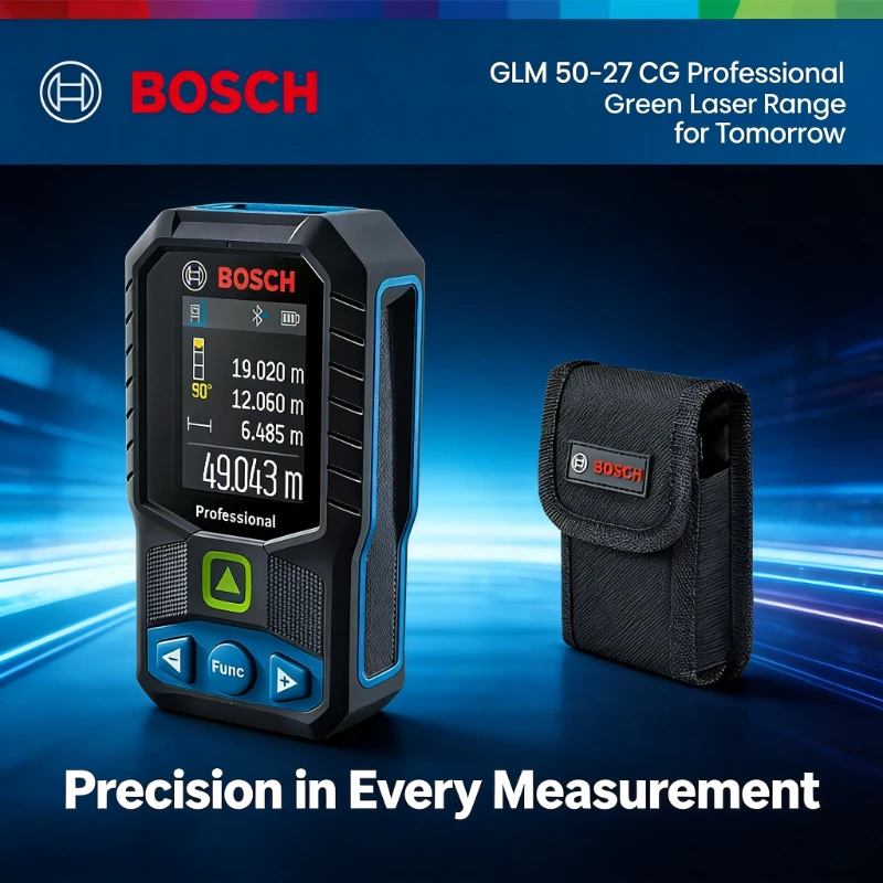 Bosch  GLM 50-27 CG Professional Laser Measure Instrument Green Laser Rangefinder IP65 Bluetooth Electronic Measuring Rule
