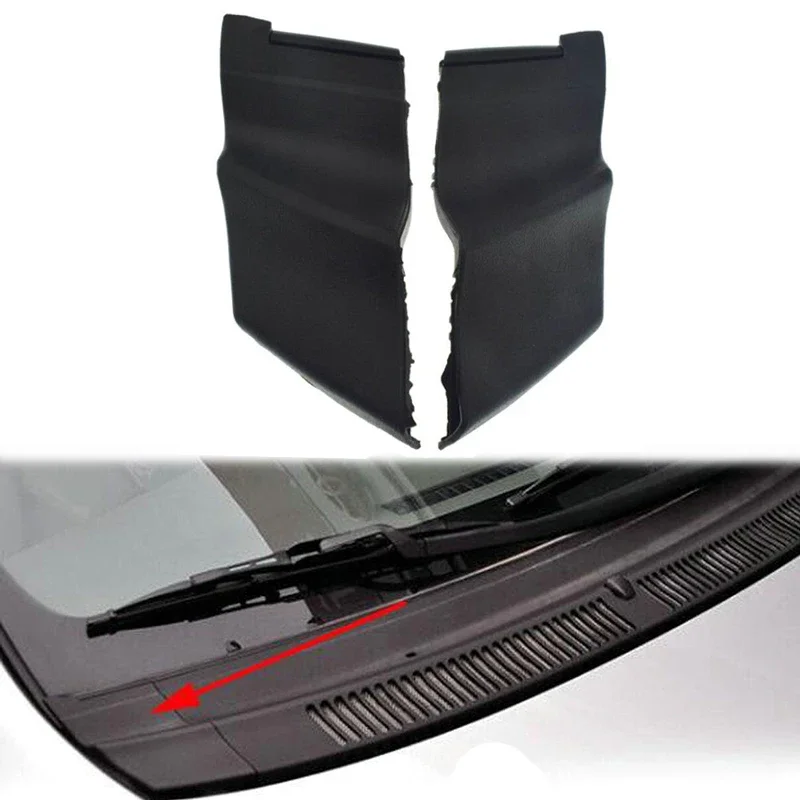 Black for Vios 4Dr 2008 2009-2011 2012 Car Windshield Wiper Side Cowl Cover Trim for Toyota Yaris 4-Door 2006 2007 2008-2010