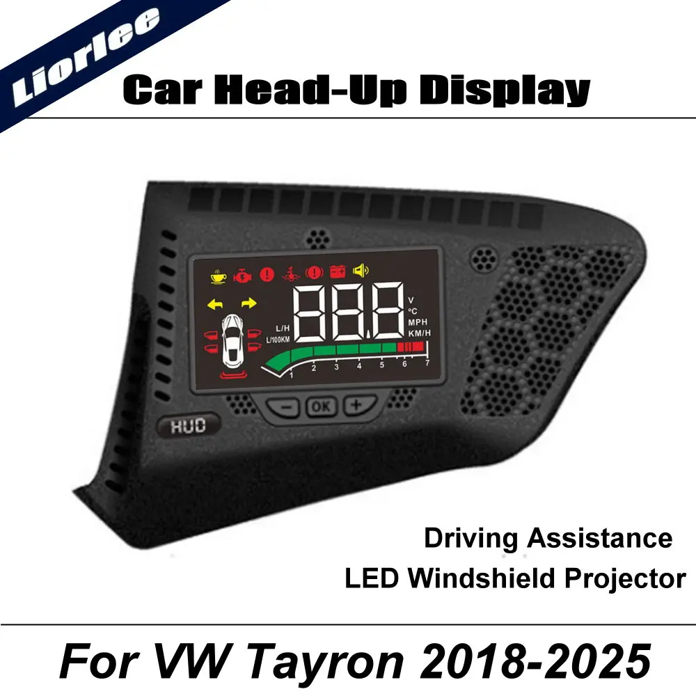 

Car LED Projector For Volkswagen VW Tayron 2018-2025 Auto HUD Head-Up Display Windshield Safe Driving Assistance Accessories