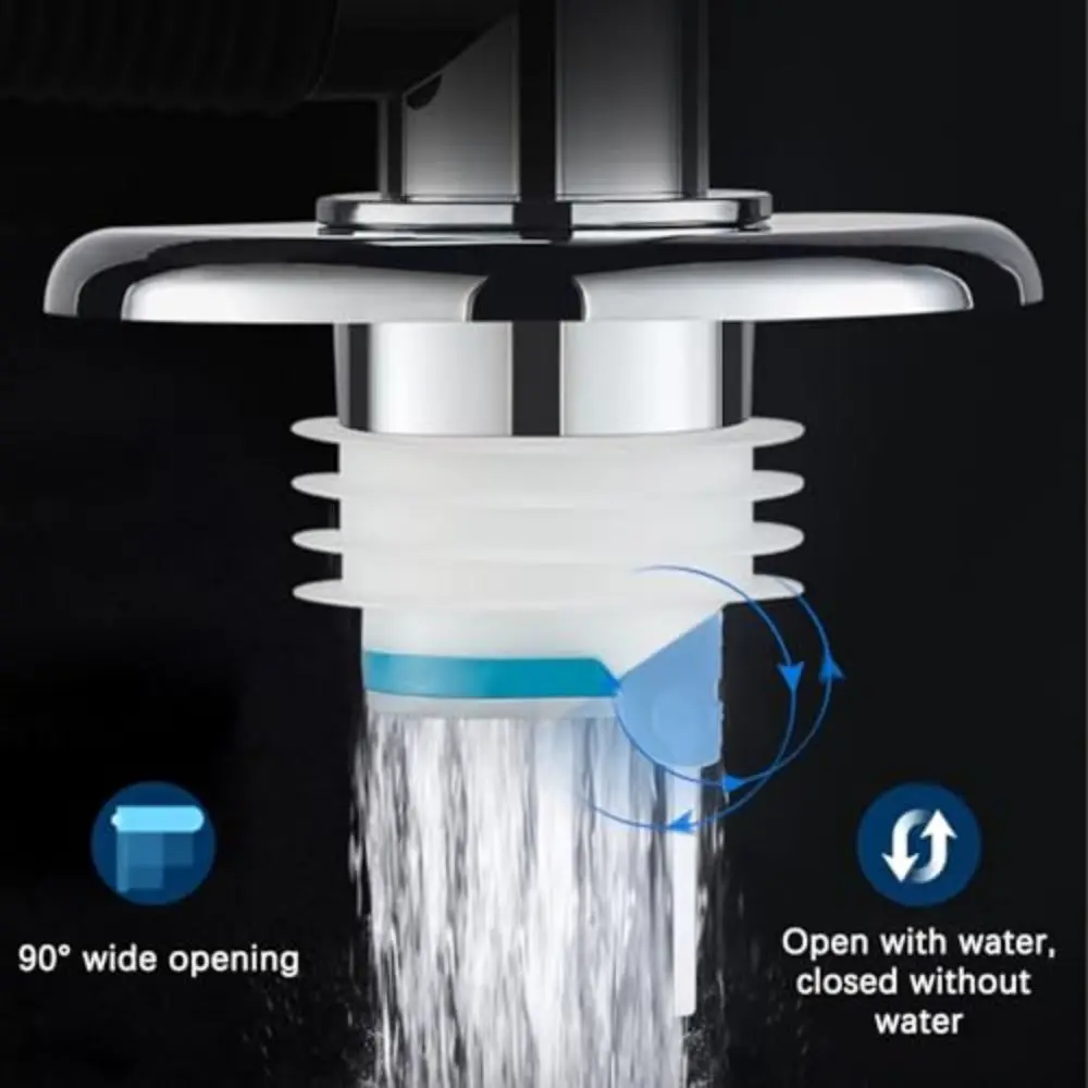 

Tee Joint Floor Drain Adapter Drain Filter Anti-odor Sewer Connector Anti-overflow Insect-proof Sealing Ring Adapter