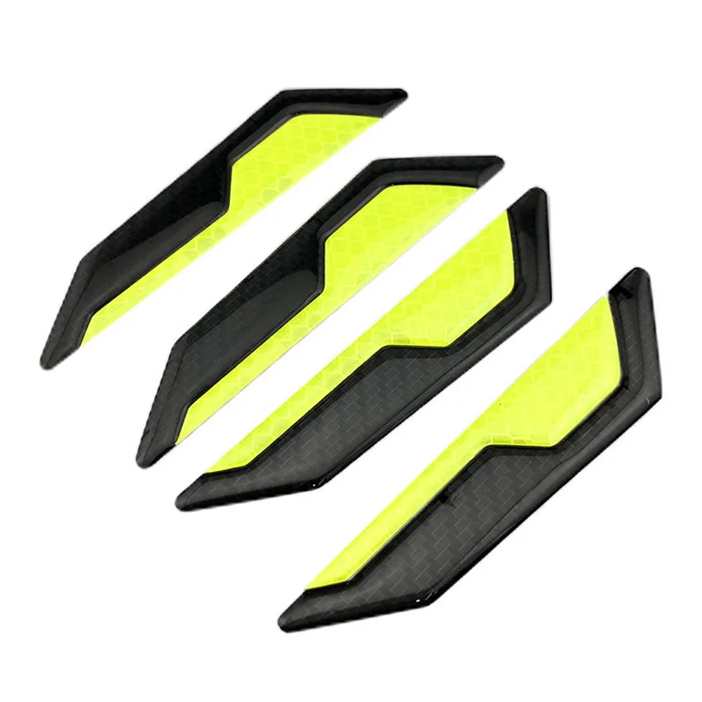 4pcs Car Side Door  Edge Scratch Protector Strip Reflective Sticker Accessories  High Quality  Edge Scratch Protector Strip