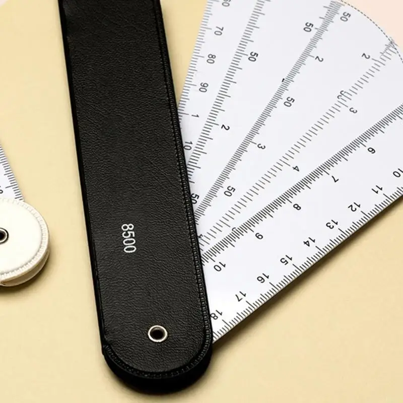 R53C Folding Metric Scale Ruler Engineering Ruler Fan Shaped Scale Ruler for Drawing