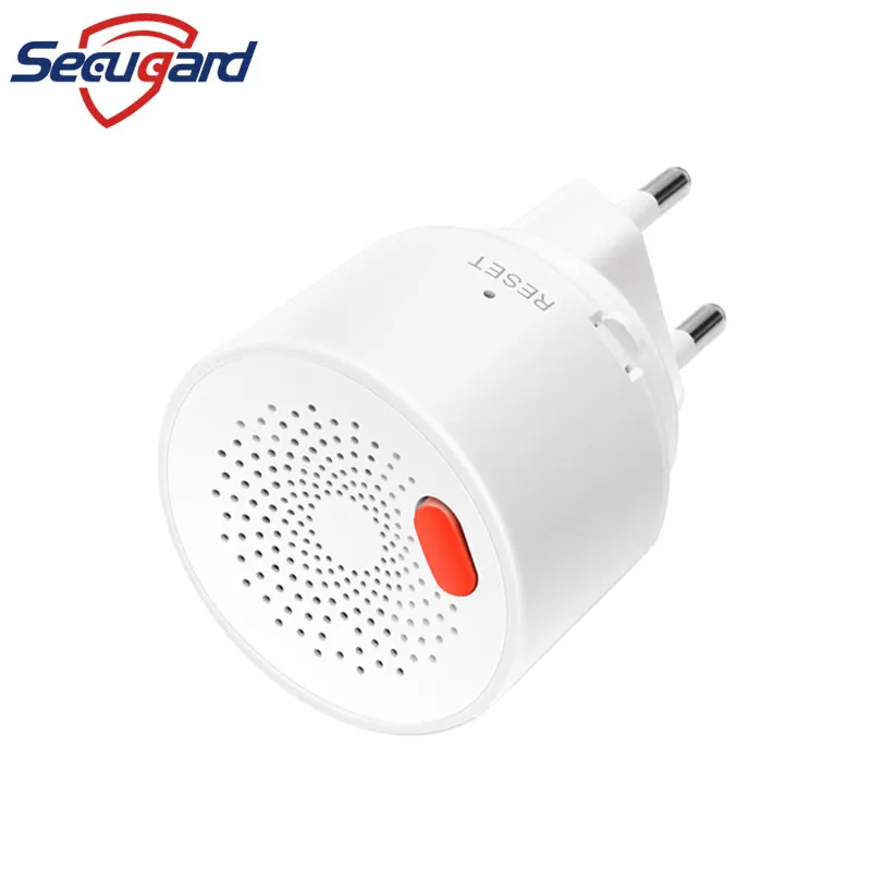 Tuya Wifi Gasdetector Lpg Gaslek Sensor Lek Detectoren Groothandel Smart Home Security Alarm Eu/Ons/uk Plug Optioneel