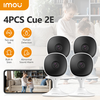 4PCS IMOU Cue 2E Set 1080P Indoor Camera Baby Monitor Two-way Audio Night Vision Surveillance Wifi Ip Camera Human Detection