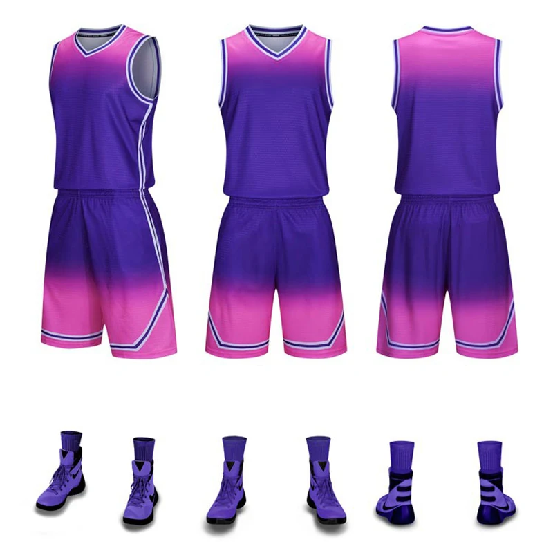 Basketball jersey custom Basketball training suit Adults and Kid clothes Sports vest Men Boys Basketball jersey Sets Large size