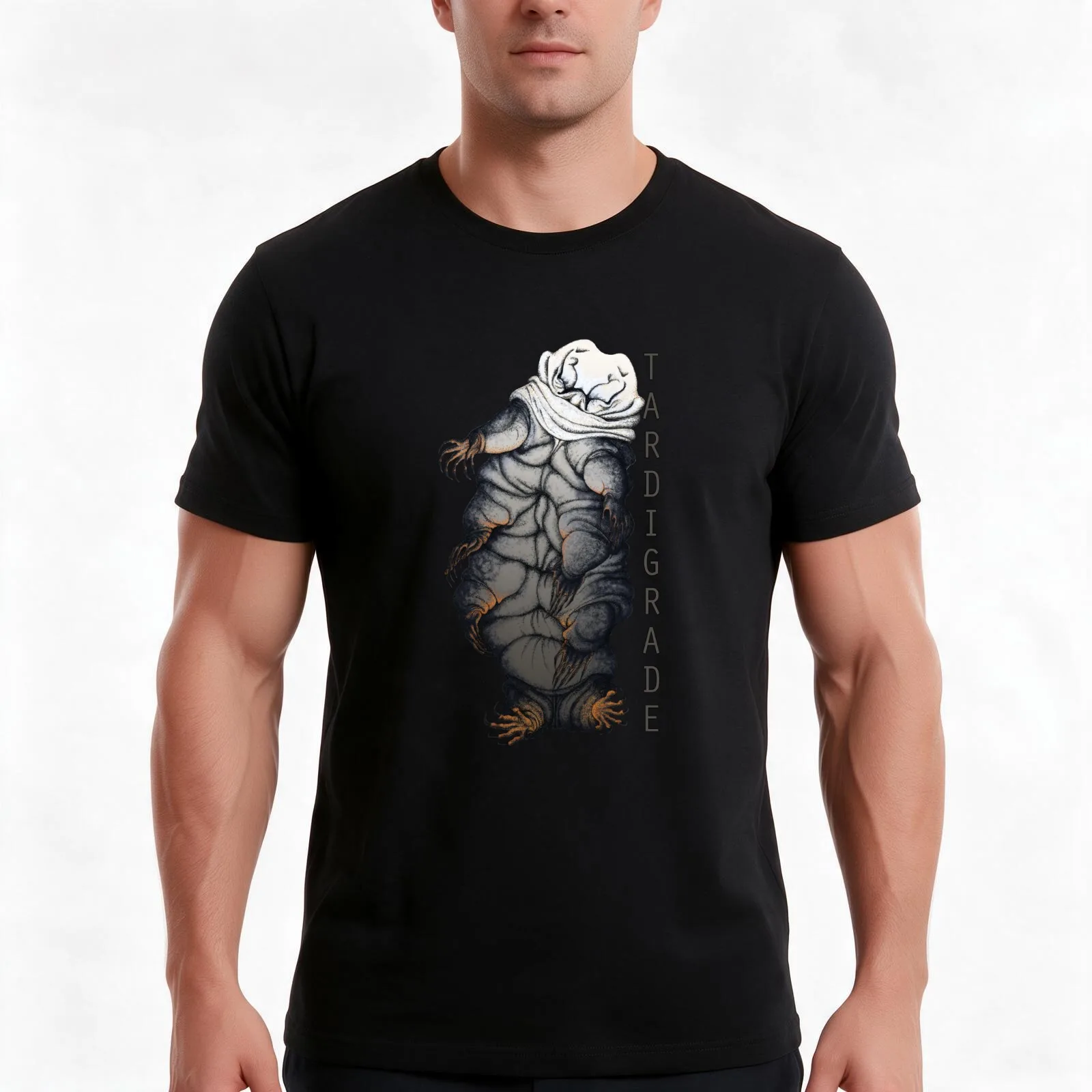 Tardigrade Water Bear T-Shirt Summer Casual Cotton Tee Oversized Streetwear Tops Vintage Graphic Print Unisex Men Women