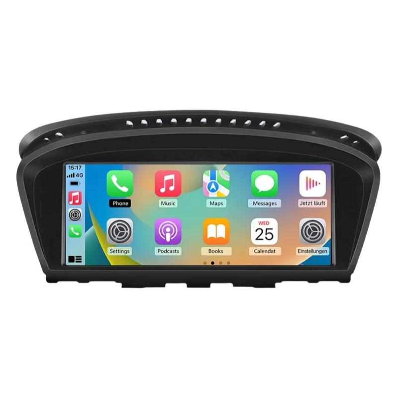 Junsun Wireless CarPlay Android Auto Autoradio Multimedia für BMW 3er E60 E61 E63 E64 5er E90 E91 E92 E93 2004-2012