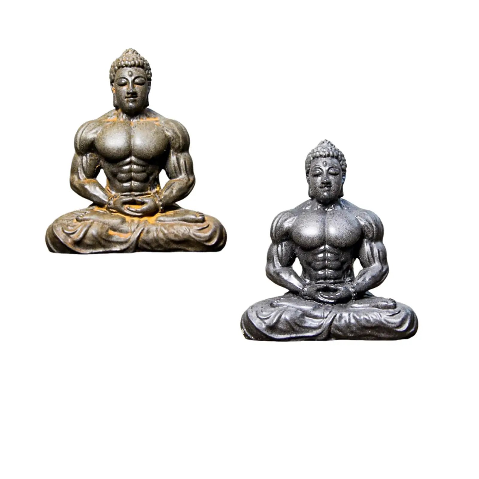Mini Sakyamuni Buddha Statue Ornament Retro Home Decor Sculpture for Interior Figurine Decoration