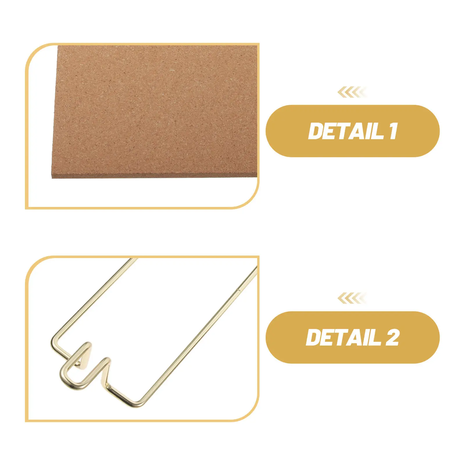 Desktop Cork Board Standing Memo Mountain Pin Display Office Bulletin Board Desktop Corkboard with Metal Stand Home Office