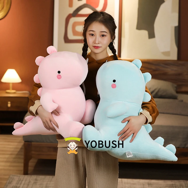 20~60cm Soft Dinosaur Plush Toy Down Cotton Stuffed Blue Pink Green Purple Yellow Lovely Dino Comforting Plushie