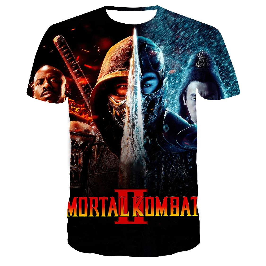 New 3D Mortal Kombat T-Shirt Men Short Sleeve Casual Breathable Tees Tops Teenager Kids Cool Style Causal Breathable Clothing