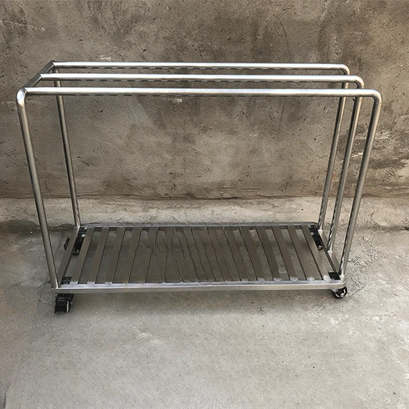 Supply room: stainless steel cloth cart, hospital 304 stainless steel cloth cart, three rows of stainless steel cloth cart