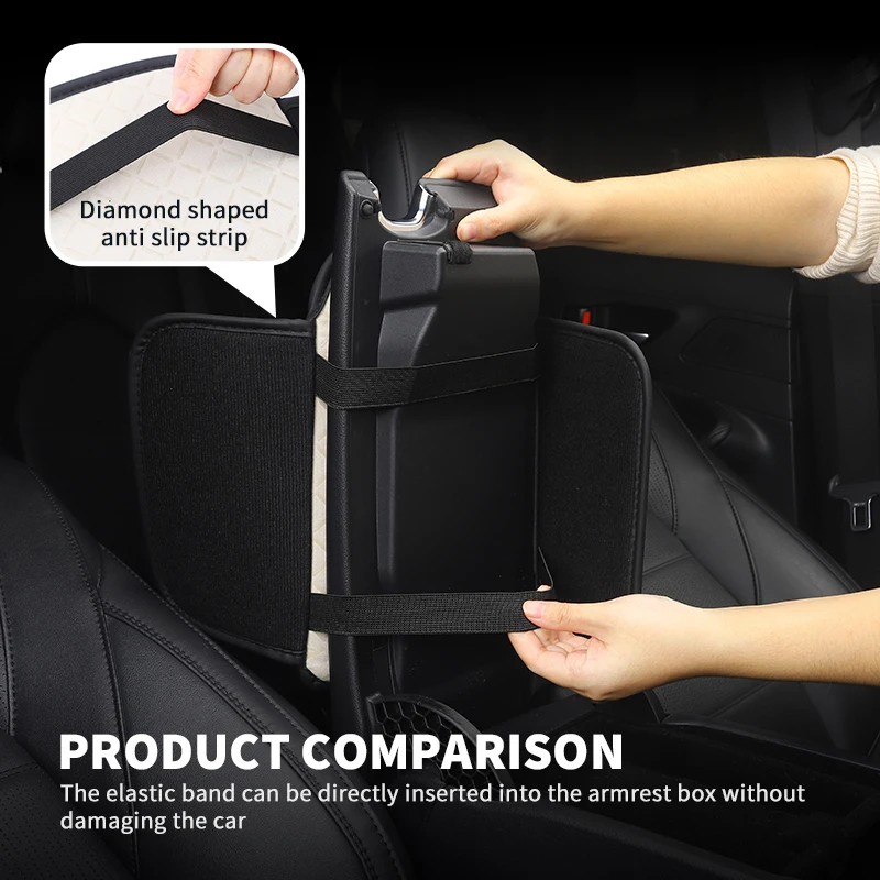 Car Armrest Box Booster Cushion Storage Bag Center Console Box Protect Cover For Nissan GTR NISMO JDM R32 R33 R34 Teana Skyline view 3