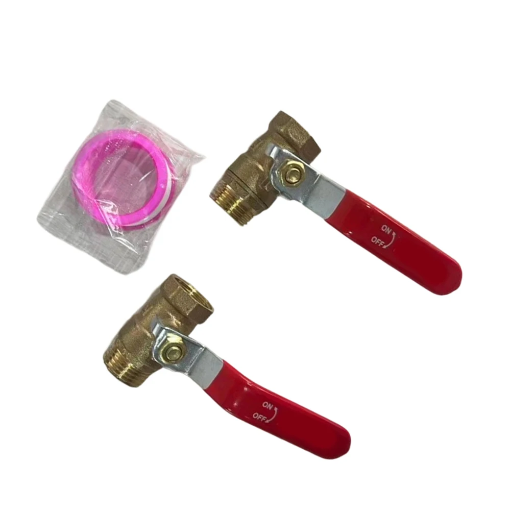 Brass Full Port Ball Valve with Red Handle for Reliable Service in Residential Commercial and Light Industrial Settings