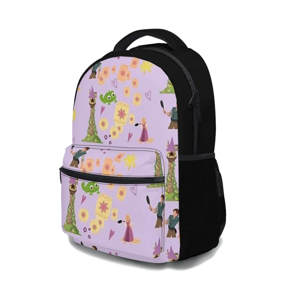 Tangled lanterns pattern New Fashion kids High Capacity Waterproof College Backpack Trendy Girls Laptop School Bags 17inch ﻿