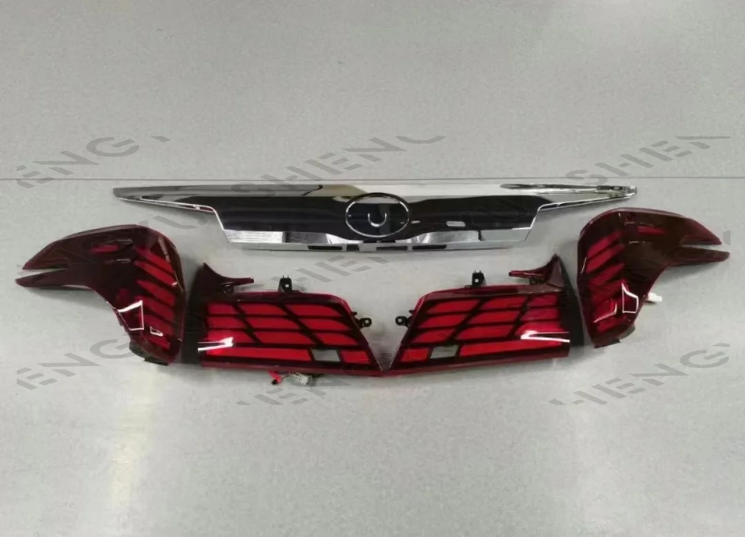 STLF car body kit for Alphard 15-23 year 30/35 series old to new 2024 40 series,car bumpers with auto lamps,hood,fenders