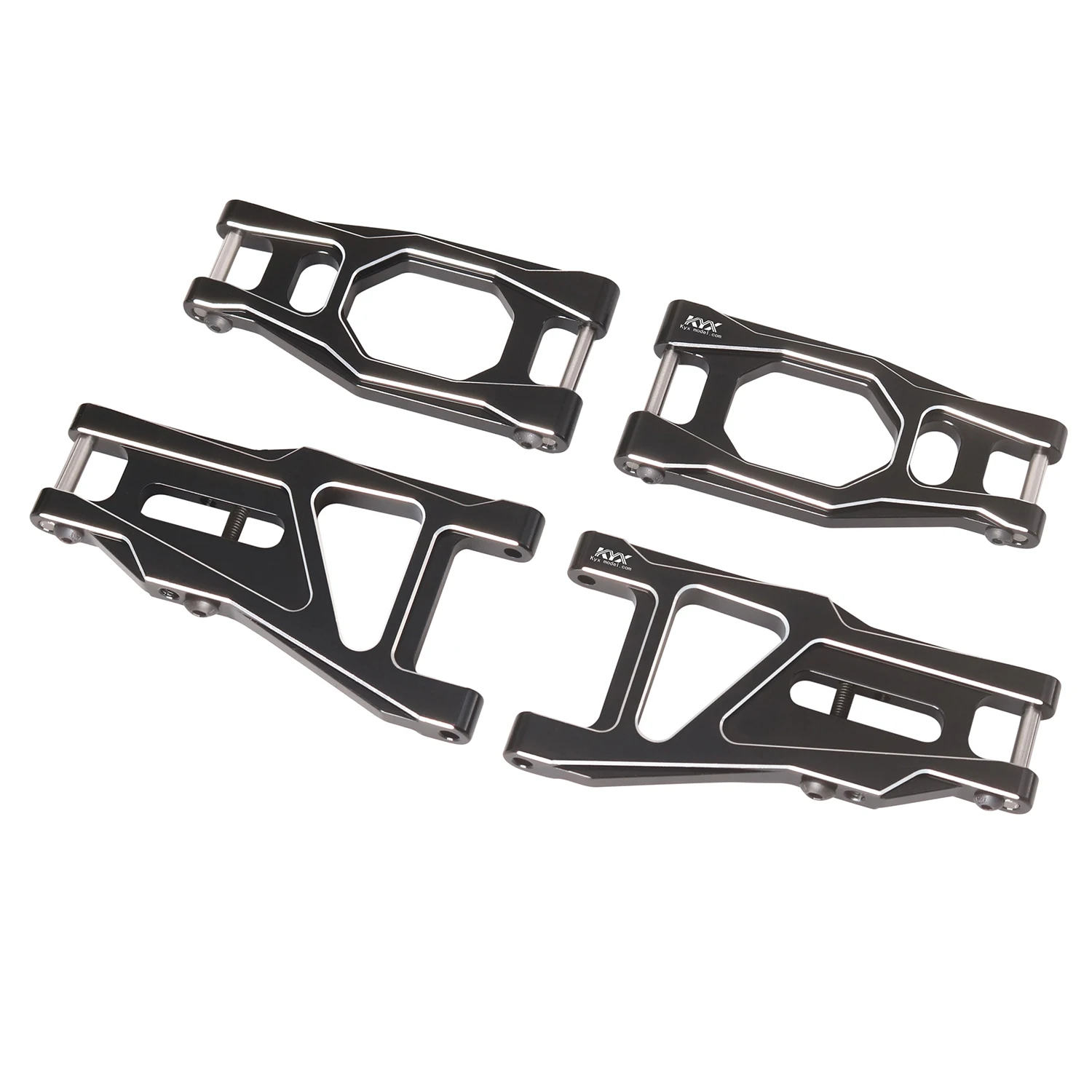 

KYX Racing Aluminum Front Suspension Arm Set Upgrades Parts Accessories for 1/10 RC Car Tamiya Fighter Nxgen DT04 58741
