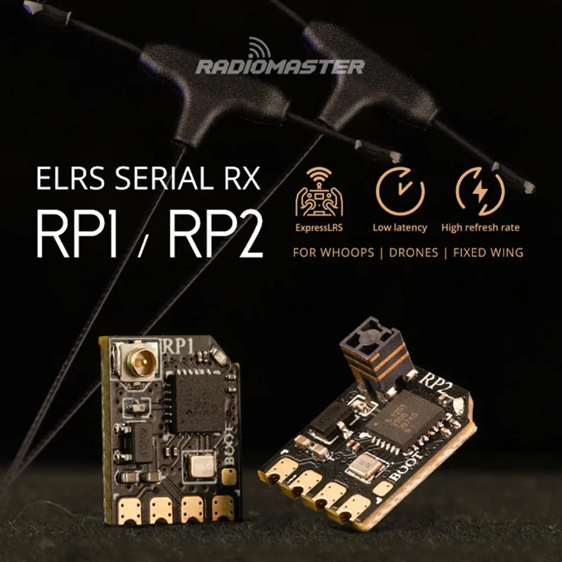 Radiomaster ELRS 3.0 Receiver RP1/RP2/RP3, High Sensitivity Low Latency High Refresh Rate with Antenna