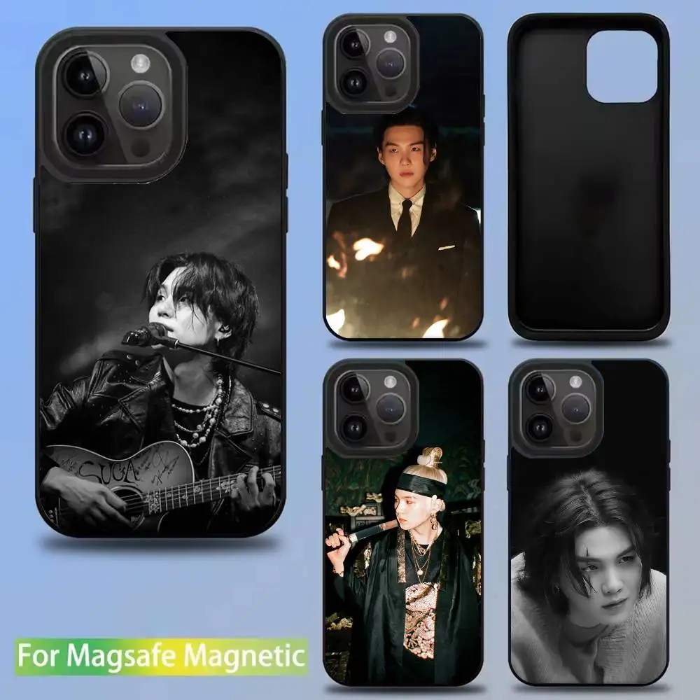 

Singer A-Agust D Phone Case For iPhone 16,15,14,13,12,11,Pro,Max,Plus,Mini,SE New Magsafe Magnetic Wireless Charging
