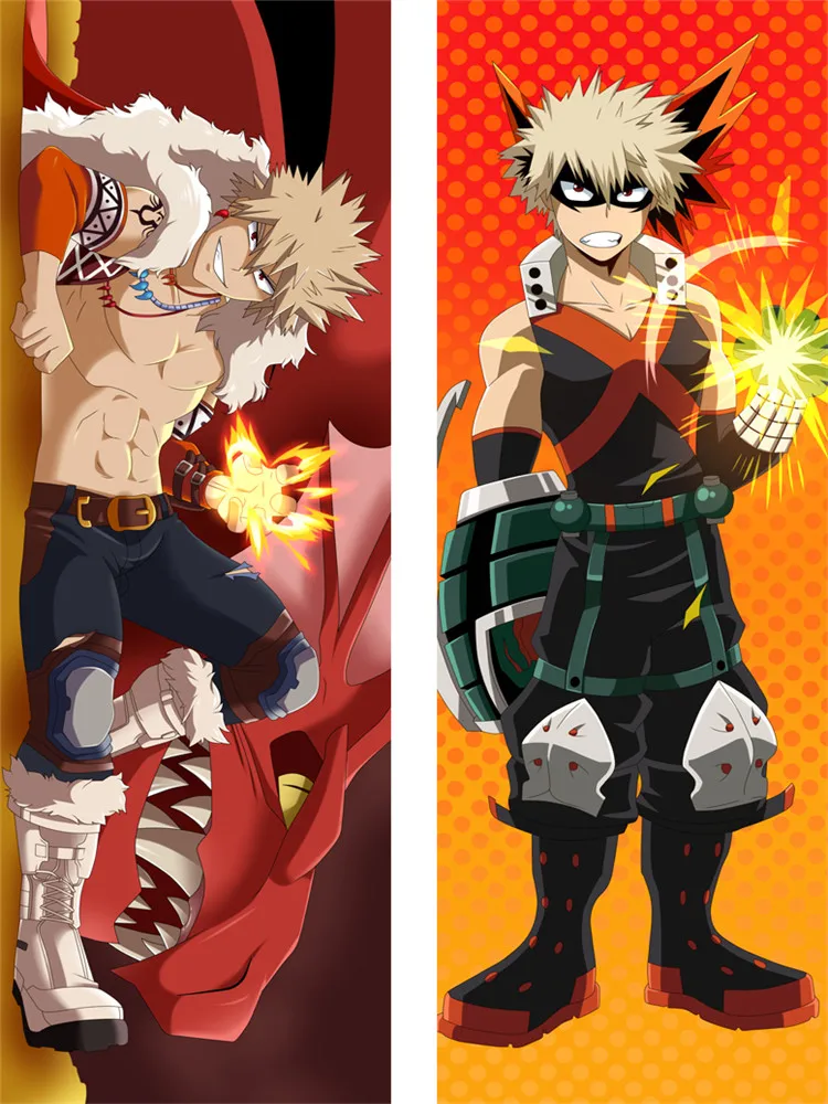 Bakugou Katsuki Anime Dakimakura Pillowcase Double-sided Print Hugging Body Decorative Pillow Cover Case Dropshipping