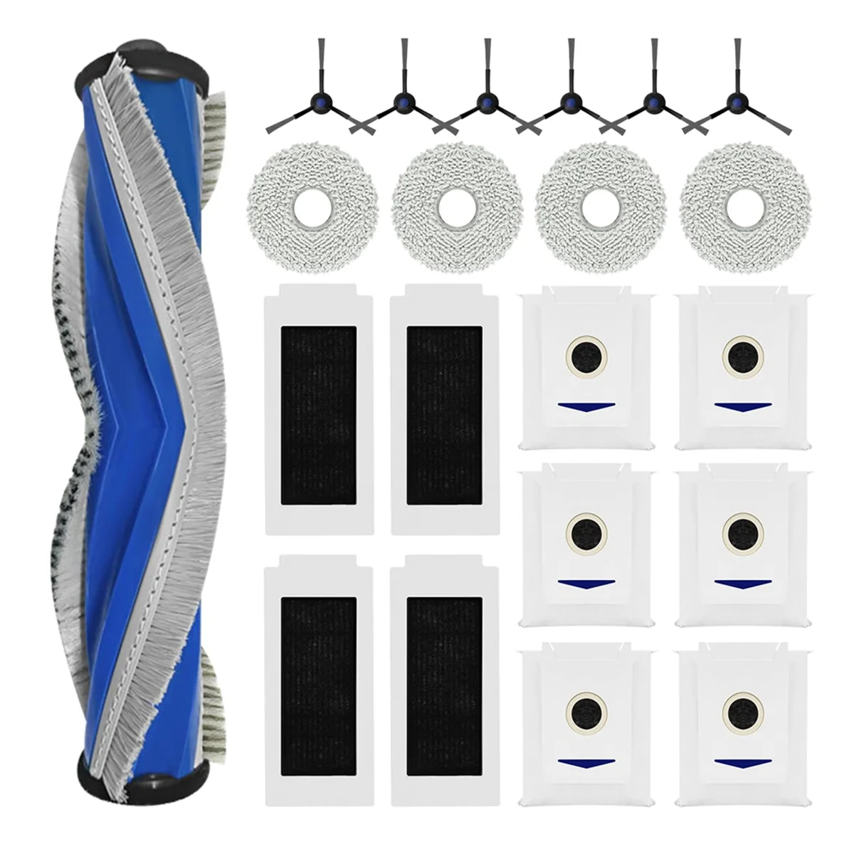 ไม้ถูพื้นสำหรับ T30 Ecovacs deebot T30สูงสุด T30 Pro แปรงไม้ถูพื้นผ้ากรอง HEPA อะไหล่ทดแทนถุงหูรูด