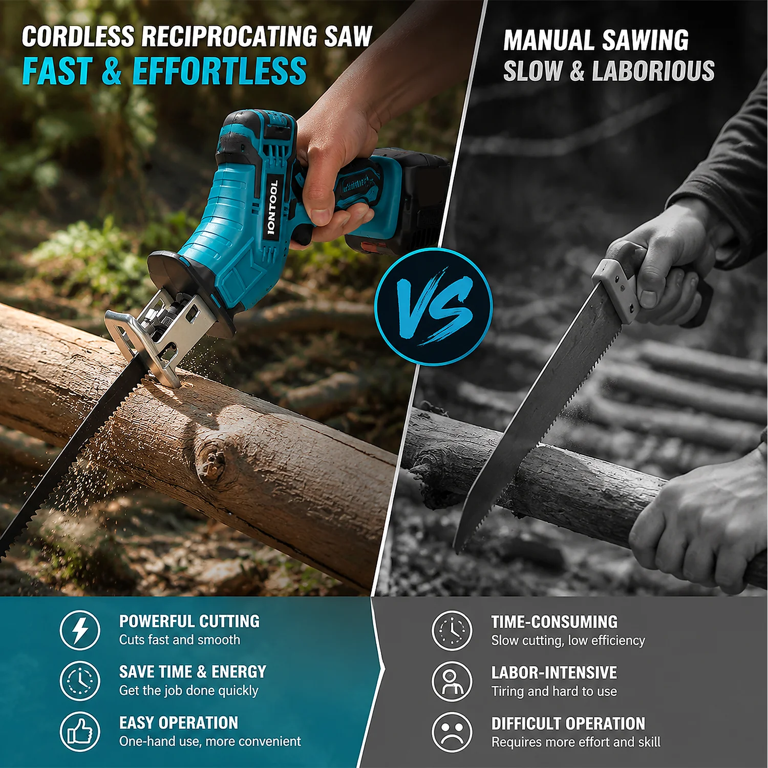 IONTOOL 90W 3000RPM Brushless  - đánh giá và giá Reciprocating Saw Cordless