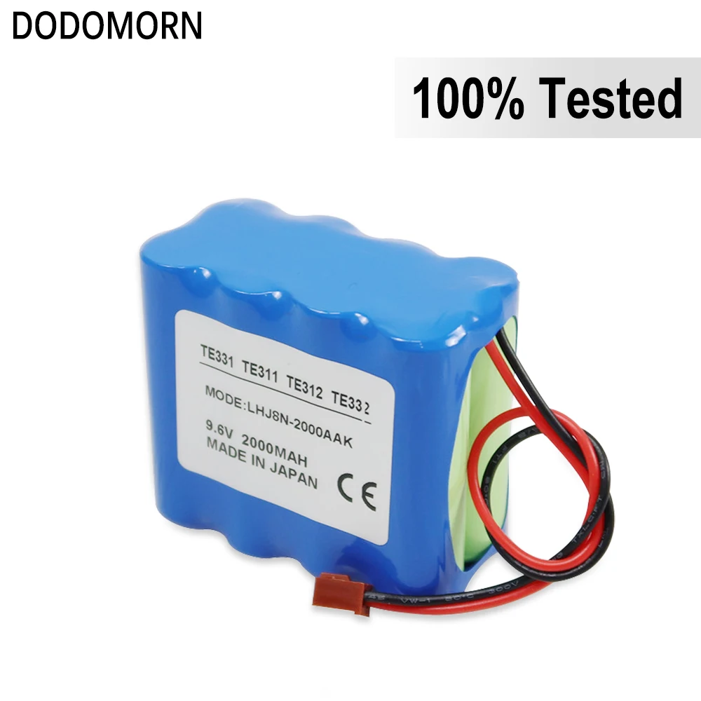 DODOMORN New TE-332 9.6V 2000mAh High Quality Battery For Terumo BN-600AAK SS-005024 TE-331 TE311 TE-312 TE-332 TE-135 TE-371