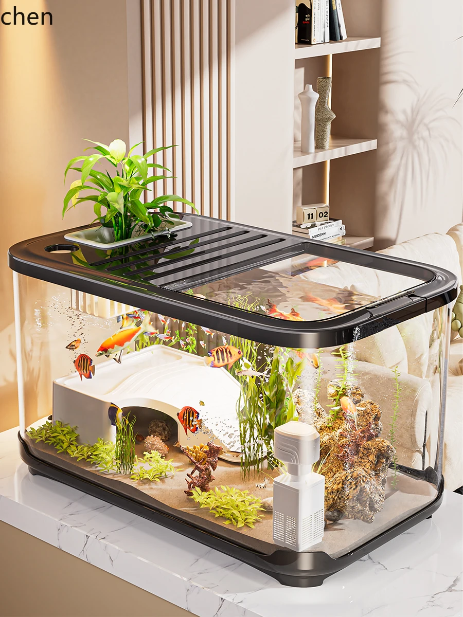 

YXY Fish Tank Household Small Filter Oxygen Generator Integrated Machine Landscaping Full Set Ecological Desktop