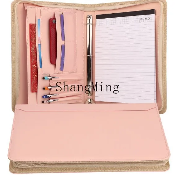 

PYH hot-selling a4 zipper binder portable briefcase business folder official document storage folder